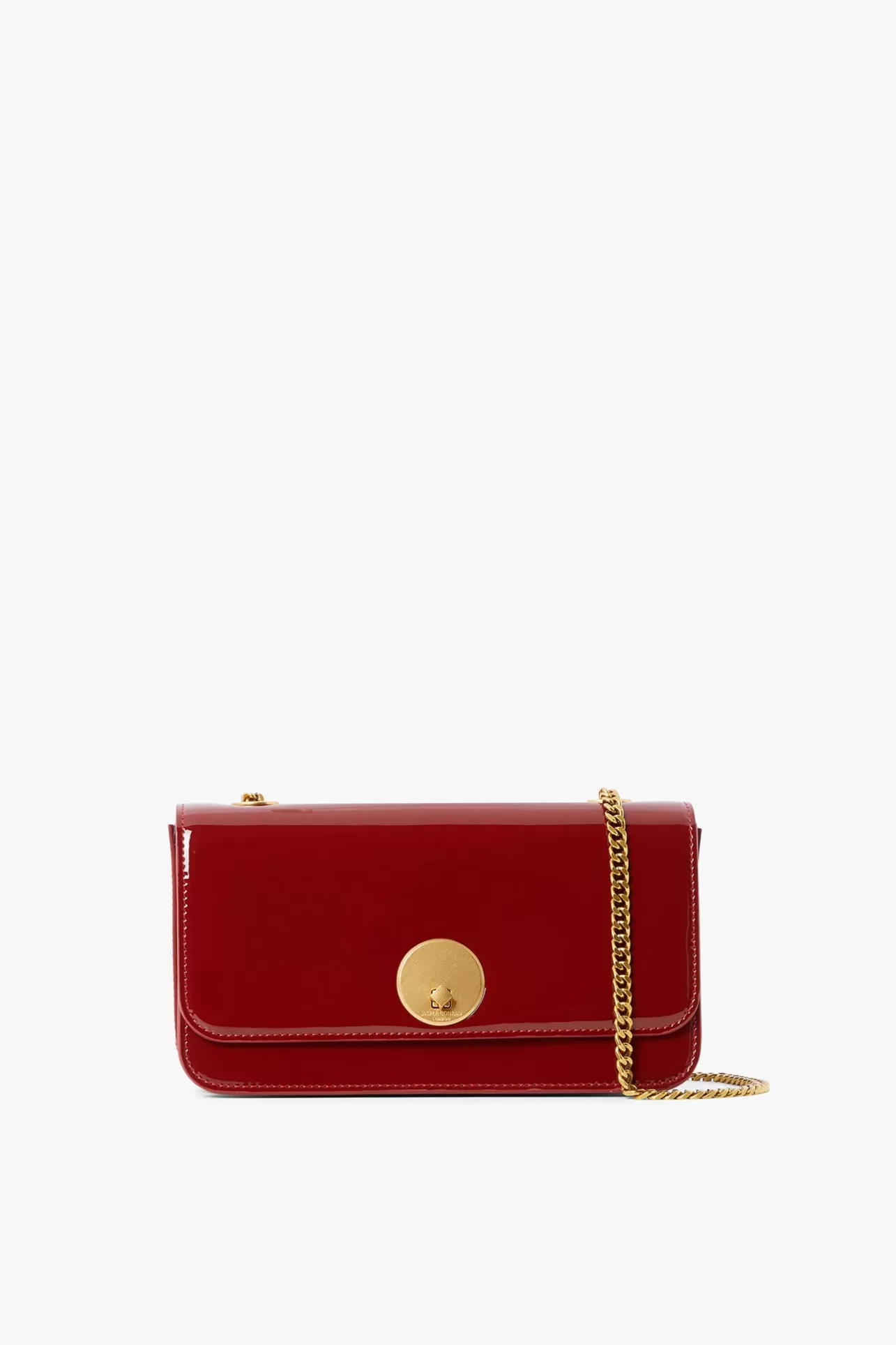 Fashion Celia Leather Patent Chain Strap Evening Bag Women Handbags