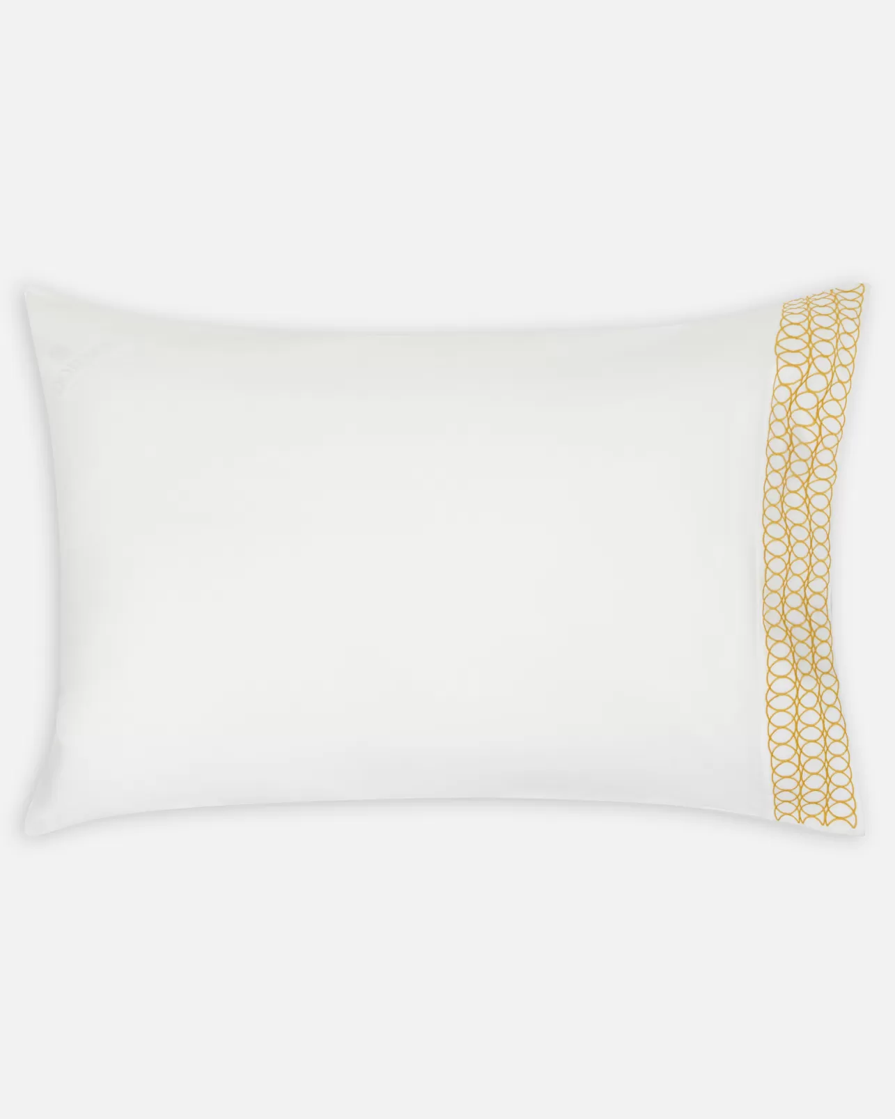 Outlet Circles Embroidered Border Pillow Case Women Bedding